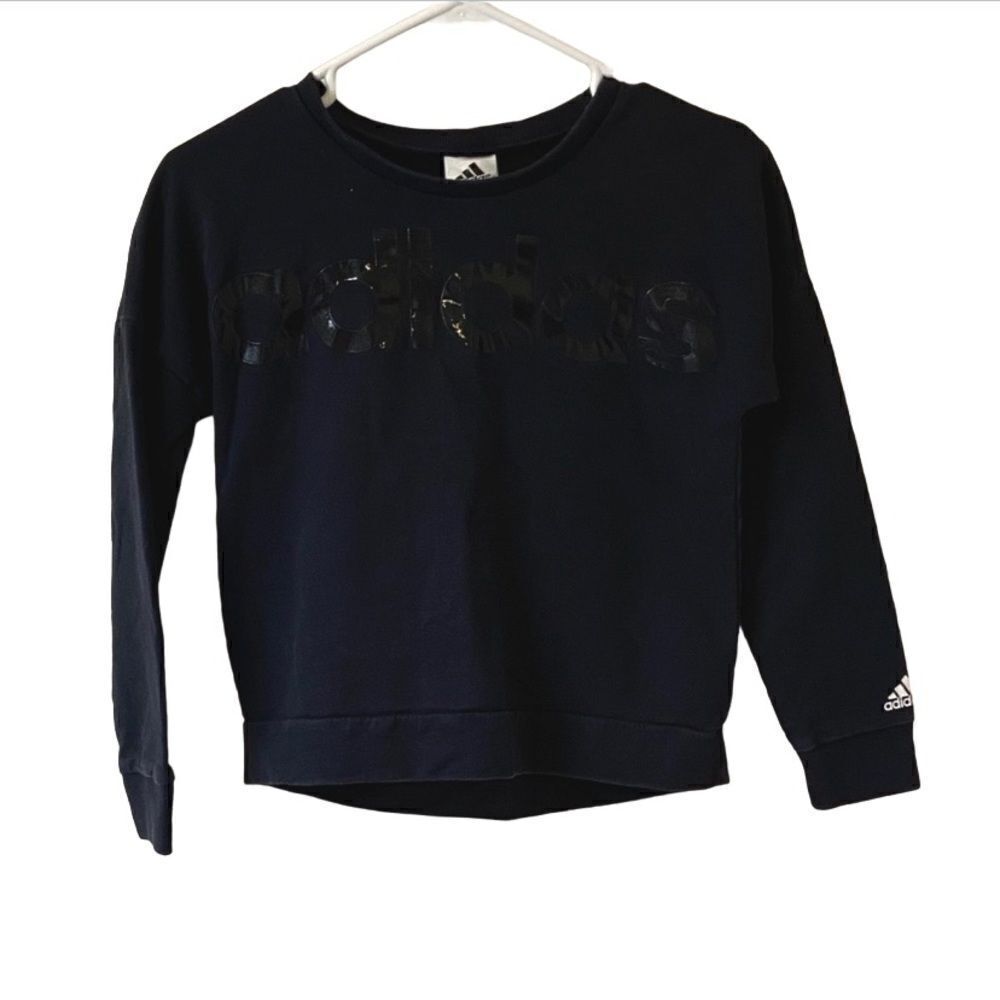 Adidas Black on Black Sweatshirt Size 14